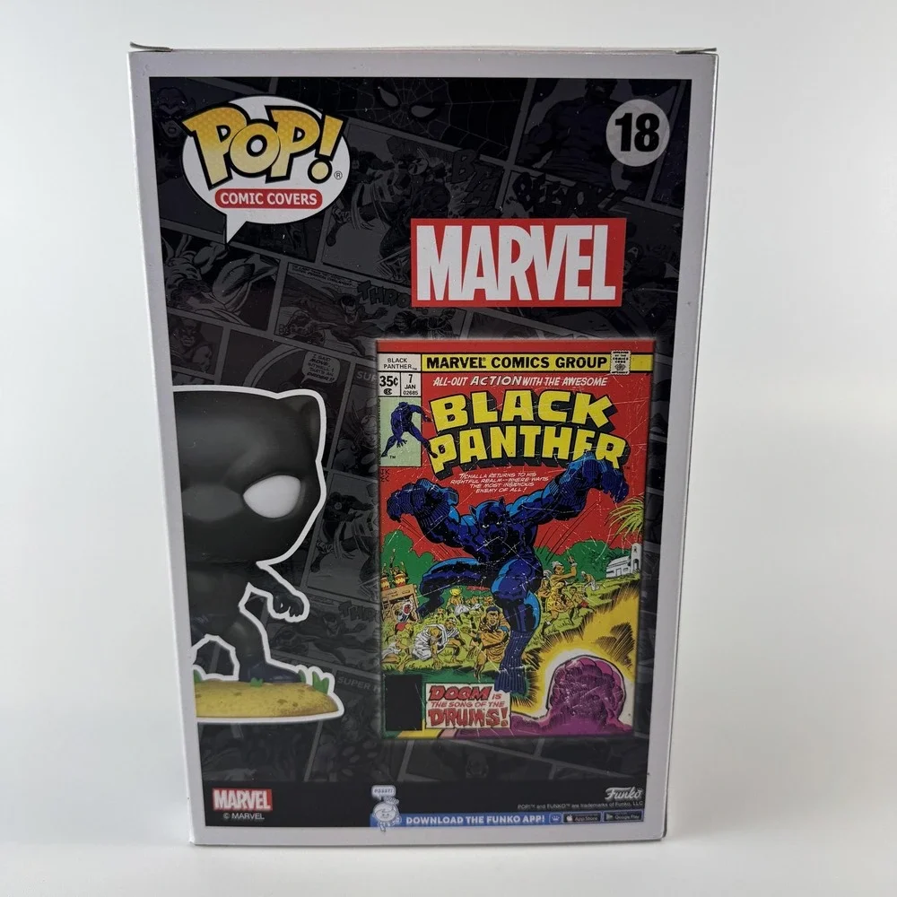 Funko Pop!‎ Comic Covers Black Panther #18 Marvel Vinyl Figure with Case Boxed
